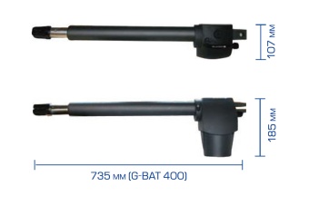 Комплект привода G-BAT 400 (электроника FAAC) G-BAT 400 RC 433